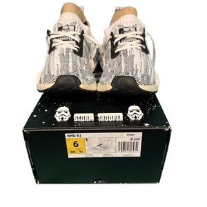 Adidas NMD R1 White and Blue Sneakers - Star Wars Collection Storm Troopers
